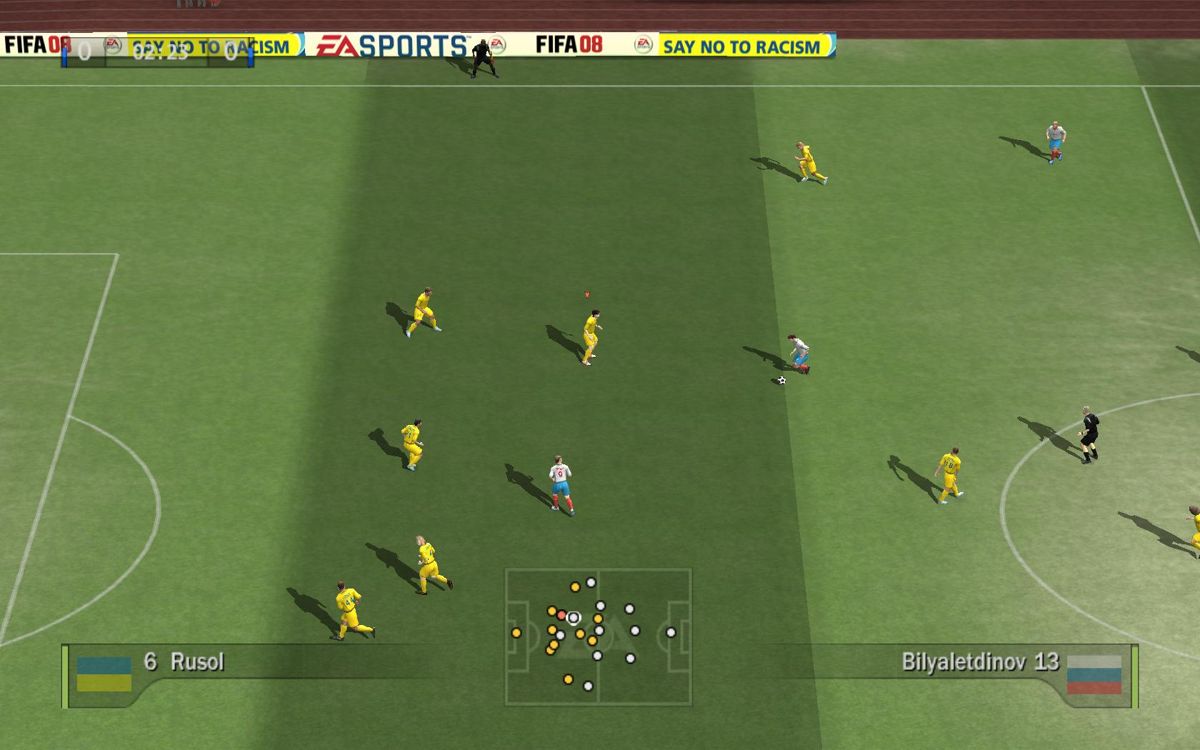 FIFA Soccer 08 (Windows) screenshot: The start of the match.