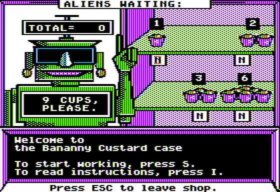 Microzine #23 (Apple II) screenshot: Math Mall - I Need 9 Cups