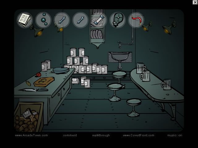 Covert Front: Episode Two - Station on the Horizon (Windows) screenshot: The kitchen