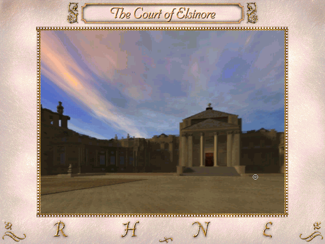 William Shakespeare's Hamlet: A Murder Mystery (Windows) screenshot: Your first location - The Court of Elsinore