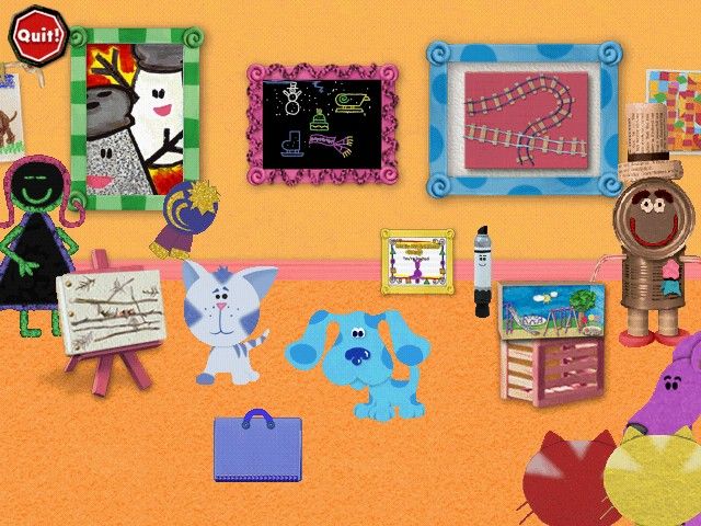 Blue's Clues: Blue's Art Time Activities (Windows) screenshot: Welcome to the Art Show!