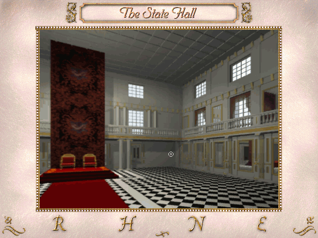 William Shakespeare's Hamlet: A Murder Mystery (Windows) screenshot: The State Hall - most of the action takes place right here.
