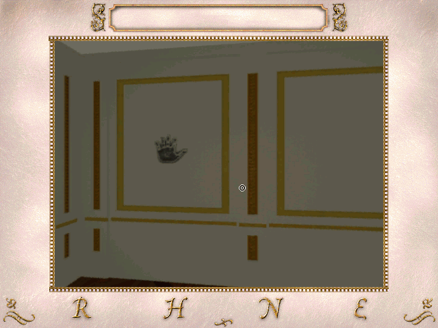 William Shakespeare's Hamlet: A Murder Mystery (Windows) screenshot: A hidden door in Hamlet's study. I wonder where it leads.