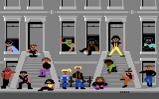 Street Sports Baseball (Commodore 64) screenshot: Introduction screen