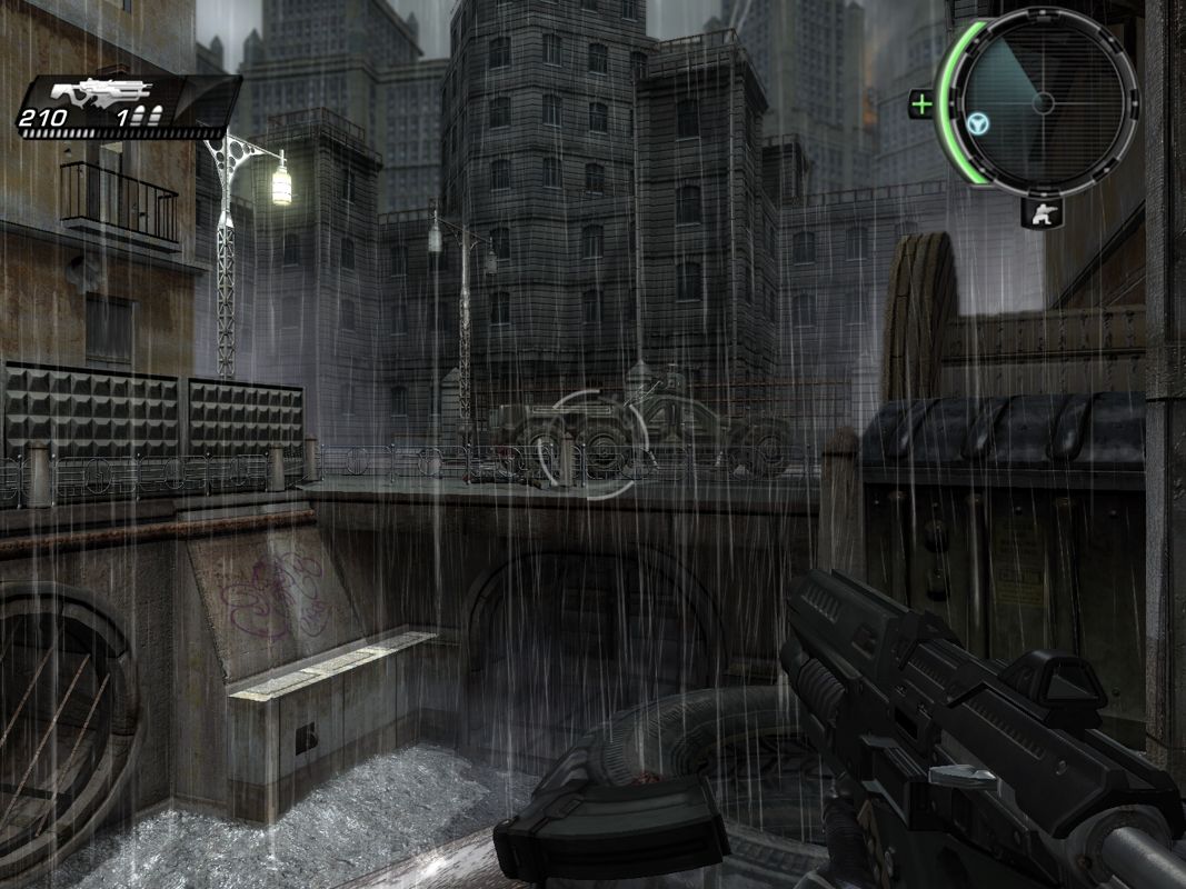 TimeShift (Windows) screenshot: Reloading after finishing off that guy on the bridge.