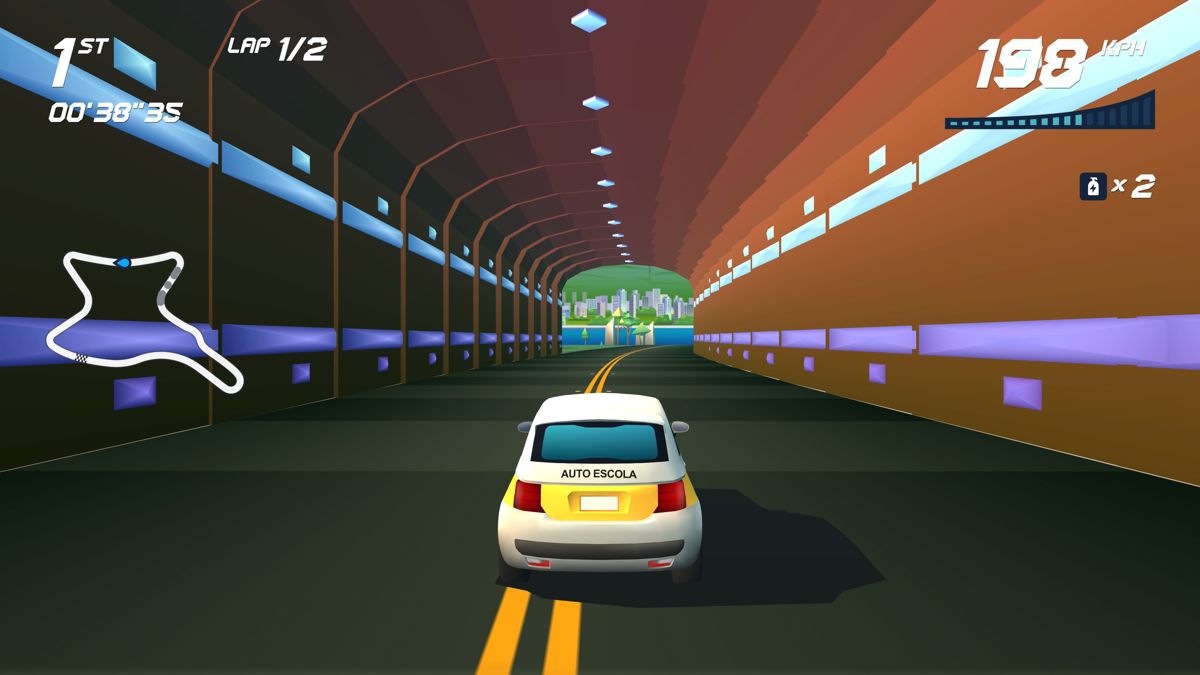 Horizon Chase Turbo: Rookie Series (PlayStation 4) screenshot: Cape Town track racing