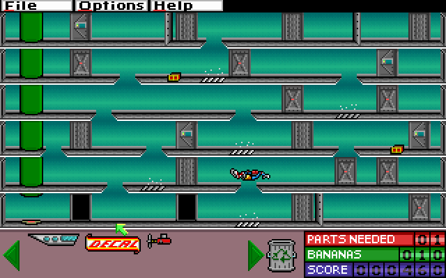 Super Solvers: Gizmos & Gadgets! (DOS) screenshot: Getting to the higher level