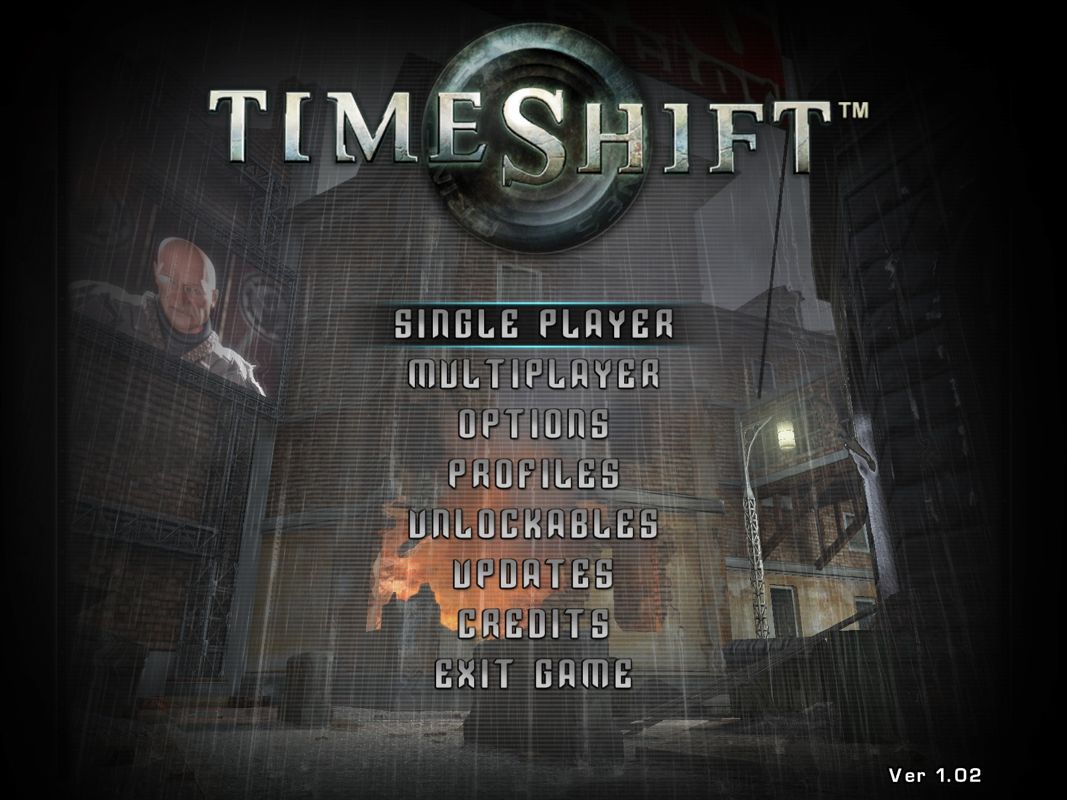 TimeShift (Windows) screenshot: Main menu