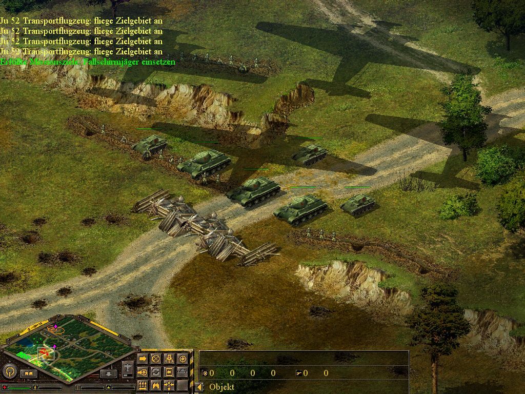 Blitzkrieg: Anthology (Windows) screenshot: Iron Division Bonus Campaign: Grey Tigers - the front line