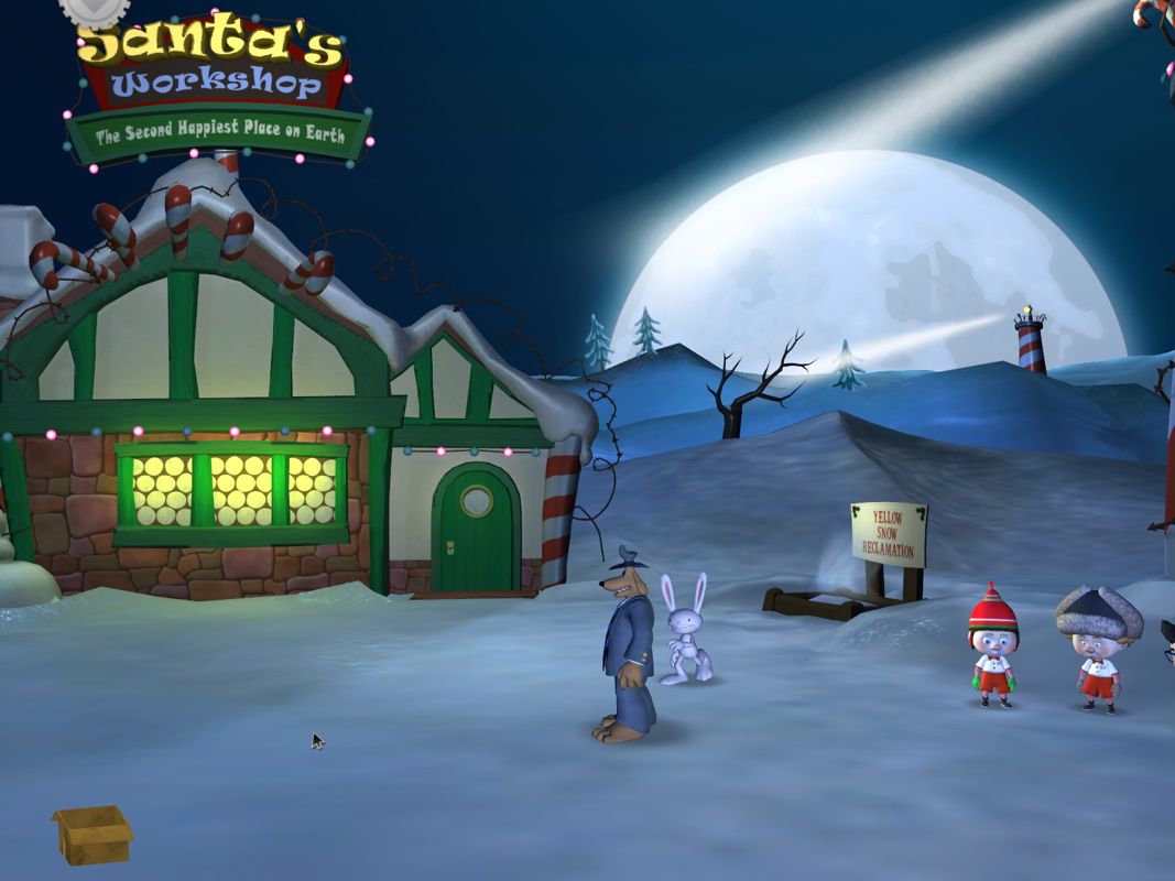 Sam & Max: Season Two - Episode 1: Ice Station Santa (Windows) screenshot: I wonder what the happiest place on earth is...