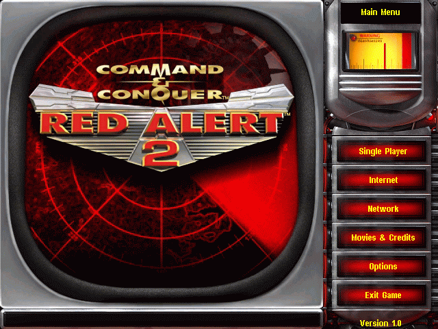 Command & Conquer: Red Alert 2 (Windows) screenshot: Main menu