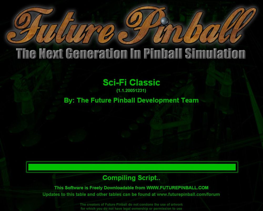 Future Pinball (Windows) screenshot: Loading screen