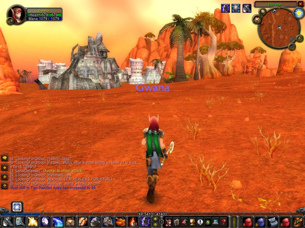 World of WarCraft: The Burning Crusade (Windows) screenshot: Ruins Sighted! Time for some fun!