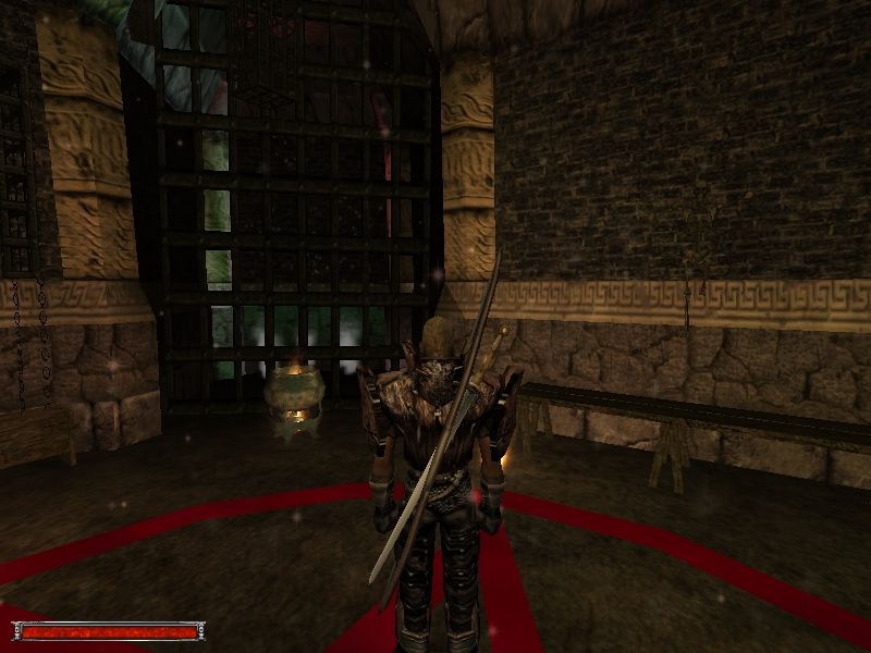 Gothic (Windows) screenshot: My brand new Minecrawler Plate Armor! How cool is that?..