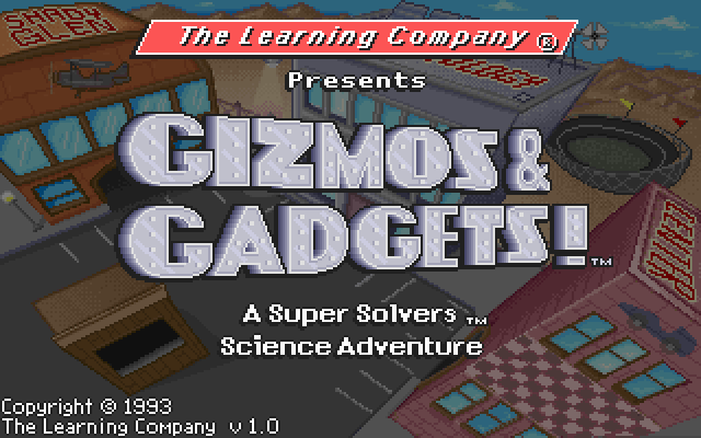Super Solvers: Gizmos & Gadgets! (DOS) screenshot: Title