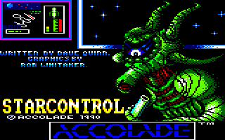Star Control (Amstrad CPC) screenshot: Title screen