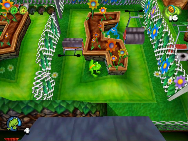 Frogger 2: Swampy's Revenge (Windows) screenshot: This looks tricky.