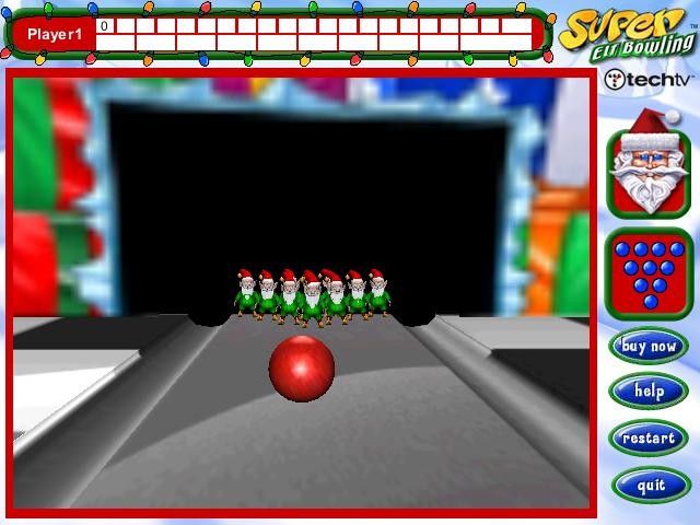 Super Elf Bowling (Windows) screenshot: It's on it's way!