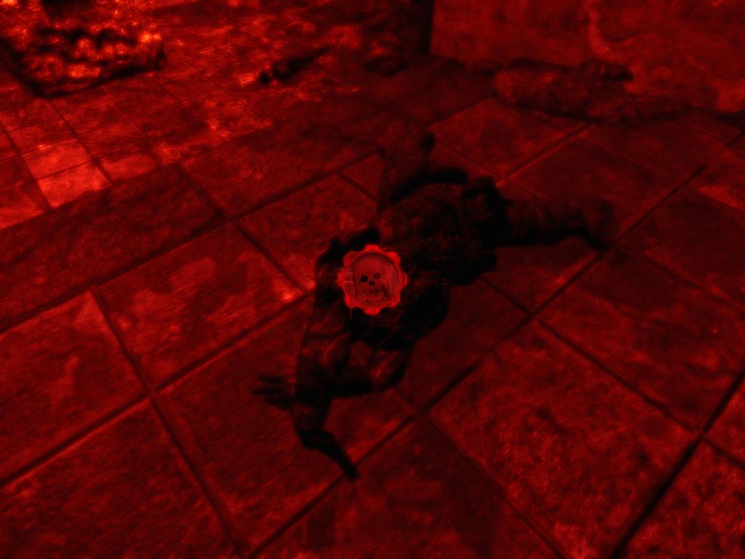 Gears of War (Windows) screenshot: Marcus is dead - game over.