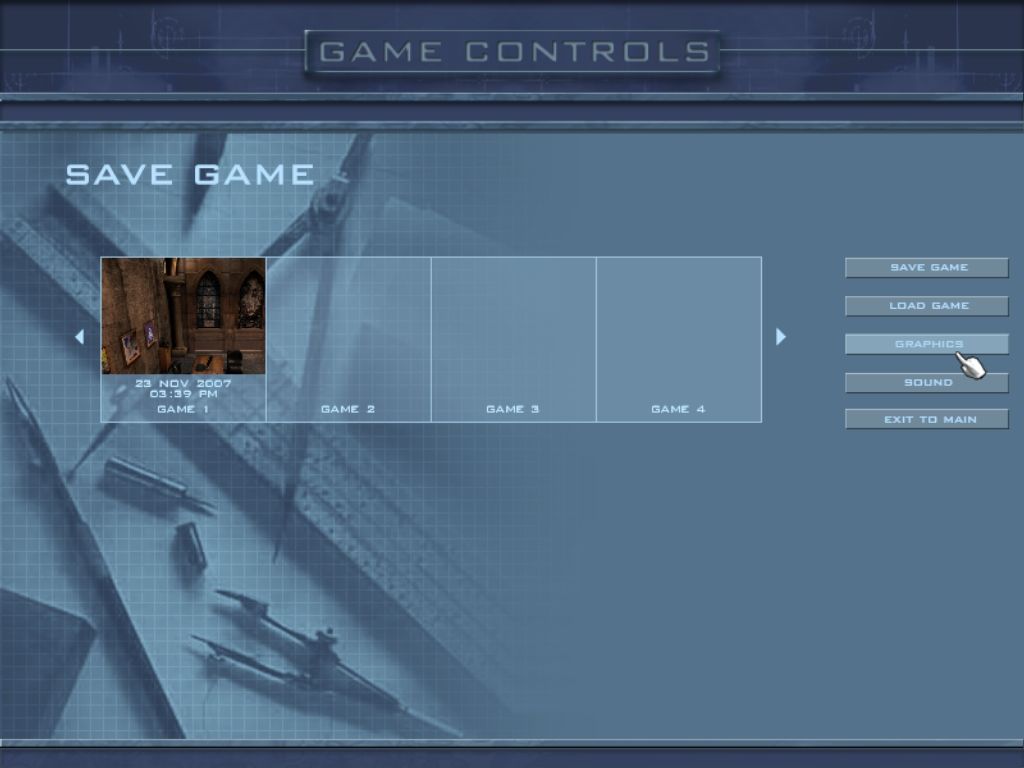 Culpa Innata (Windows) screenshot: Saving a game.