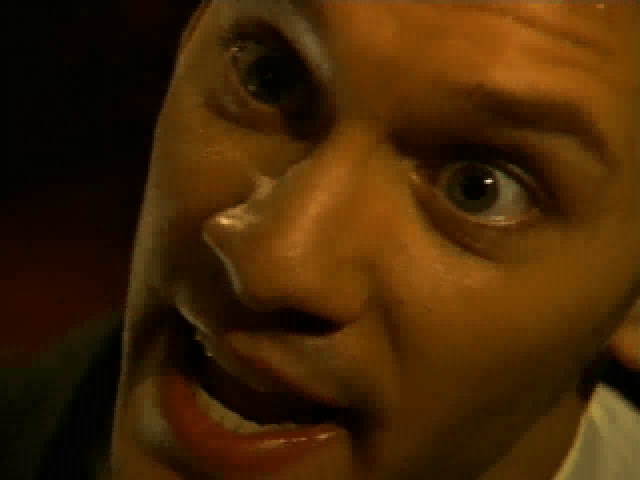 Johnny Mnemonic (Windows) screenshot: Johnny's close-up