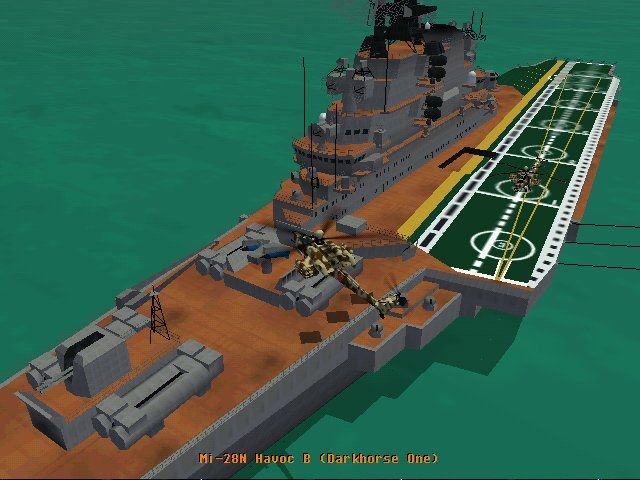 Enemy Engaged: Apache/Havoc (Windows) screenshot: Practice landing on aircraft carriers