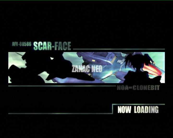 Zanac X Zanac (PlayStation) screenshot: Zanac Neo loading screen