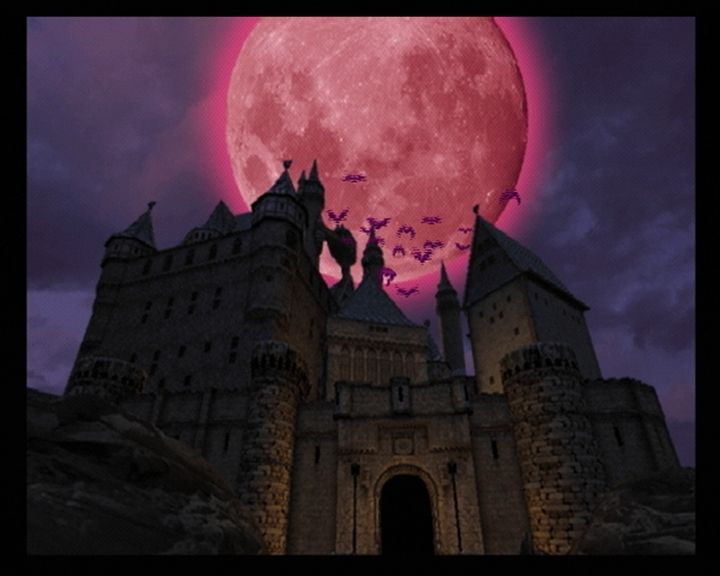 Castlevania: Lament of Innocence (PlayStation 2) screenshot: Like most of Castlevania games, Dracula's Castle is shown before entering the main menu.