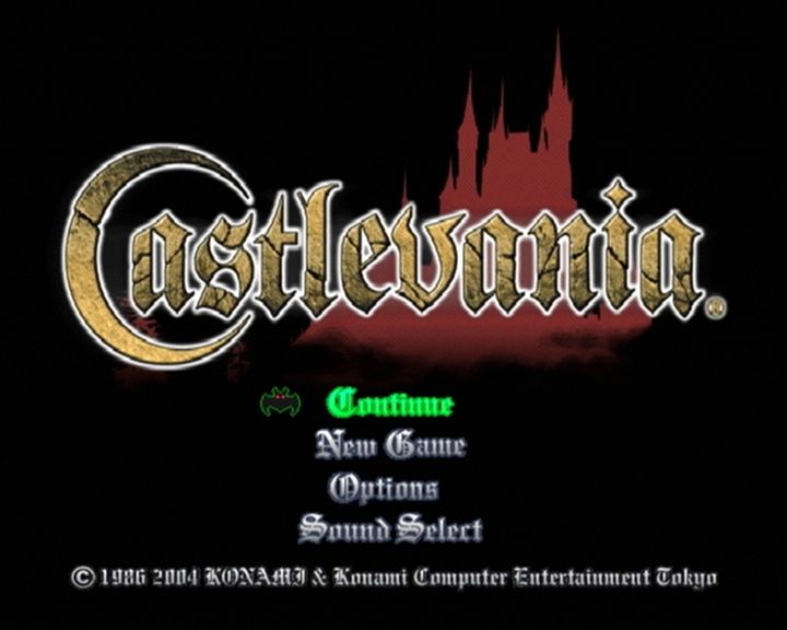 Castlevania: Lament of Innocence (PlayStation 2) screenshot: The main menu.