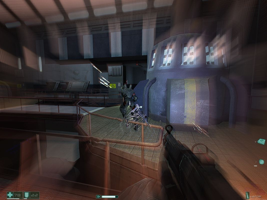 F.E.A.R.: Perseus Mandate (Windows) screenshot: That's one of those guys that can make himself invisible.