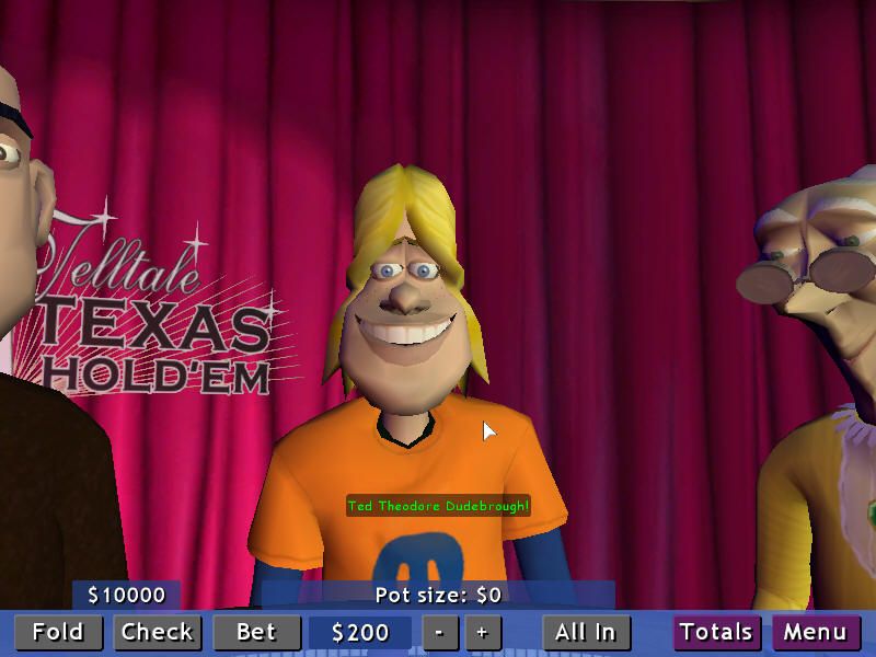 Telltale Texas Hold'em (Windows) screenshot: Theodore - The Dude.