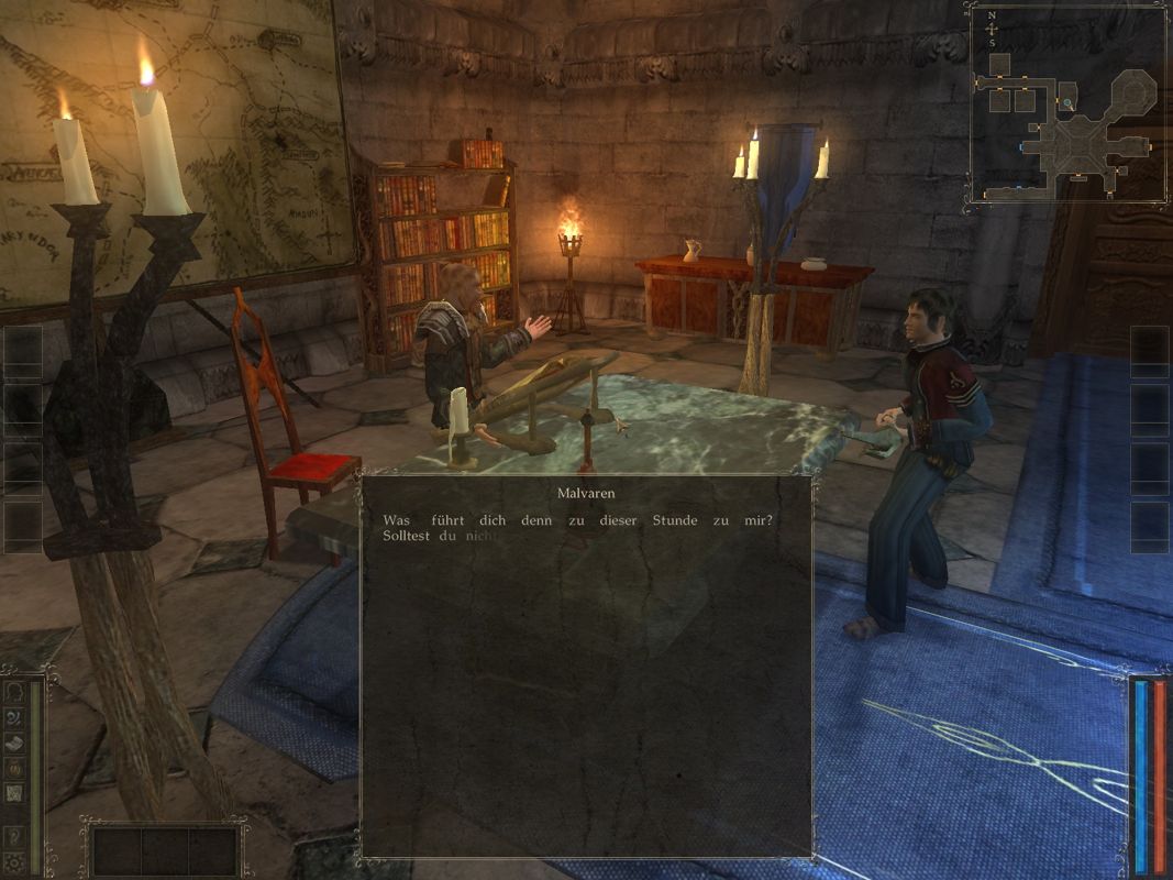 Avencast: Rise of the Mage (Windows) screenshot: A little talk with your mentor