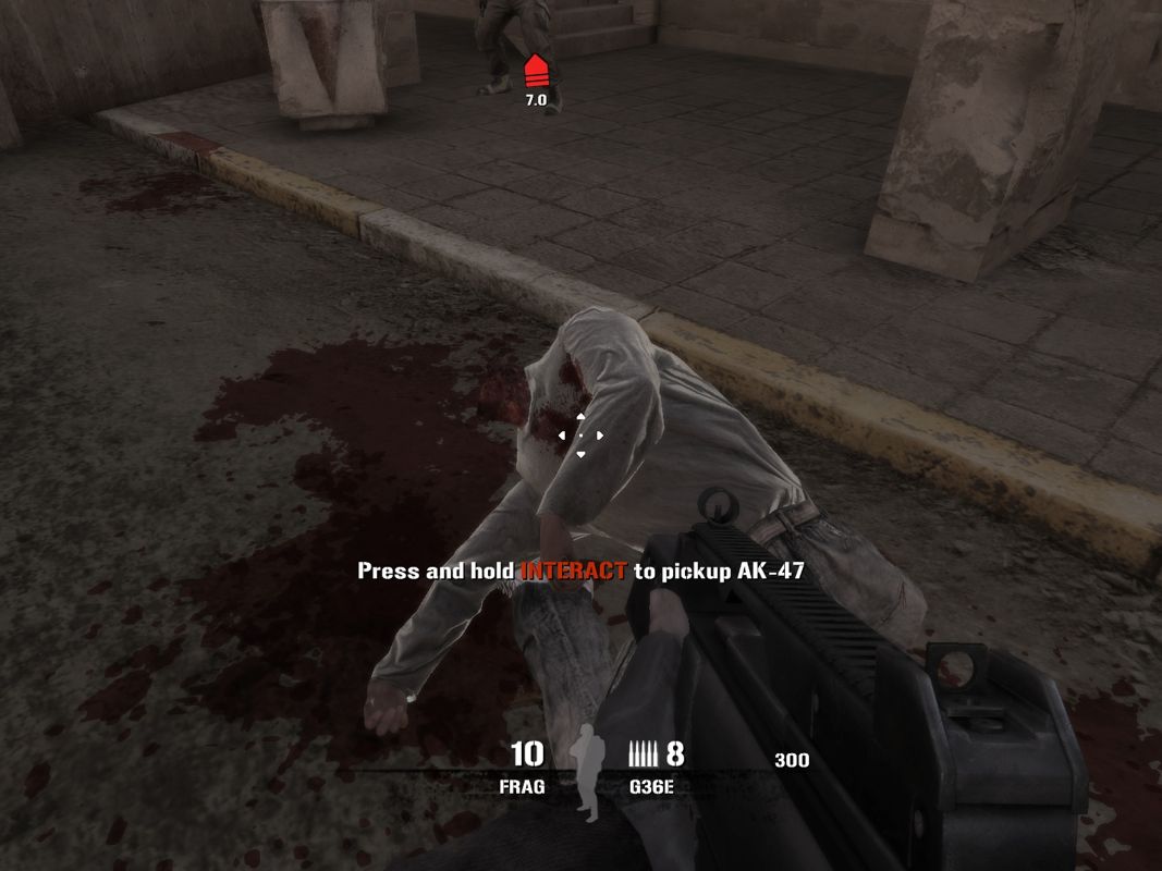 Soldier of Fortune: Payback (Windows) screenshot: You know you are playing SoF when you see something like that.