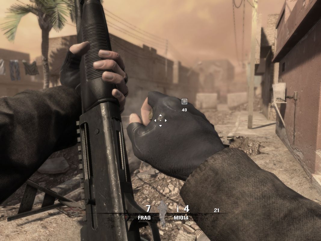 Soldier of Fortune: Payback (Windows) screenshot: Reloading my shotgun.