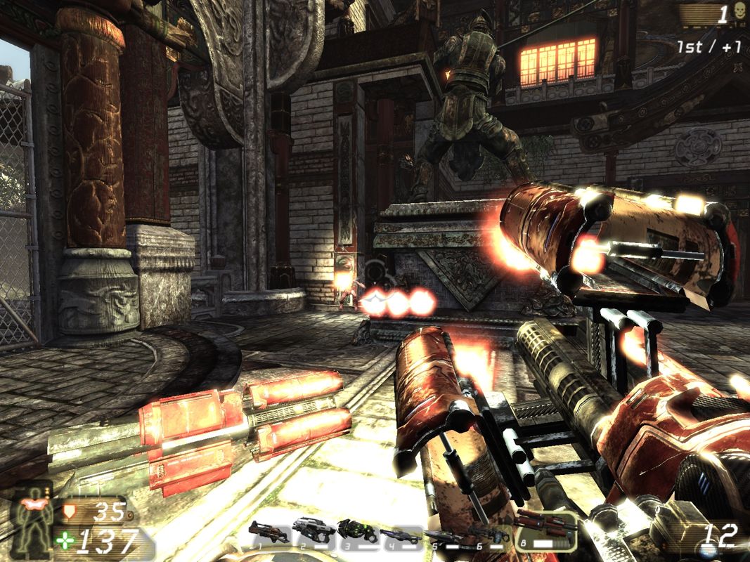 Unreal Tournament III (Windows) screenshot: I think the chances are slim that any rocket will hit my target.