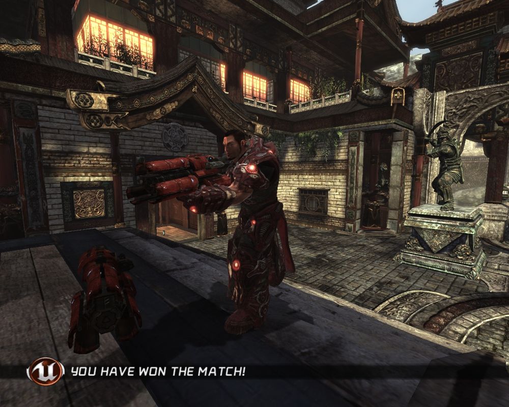 Unreal Tournament III (Windows) screenshot: I've won the match (did anyone doubt me?).