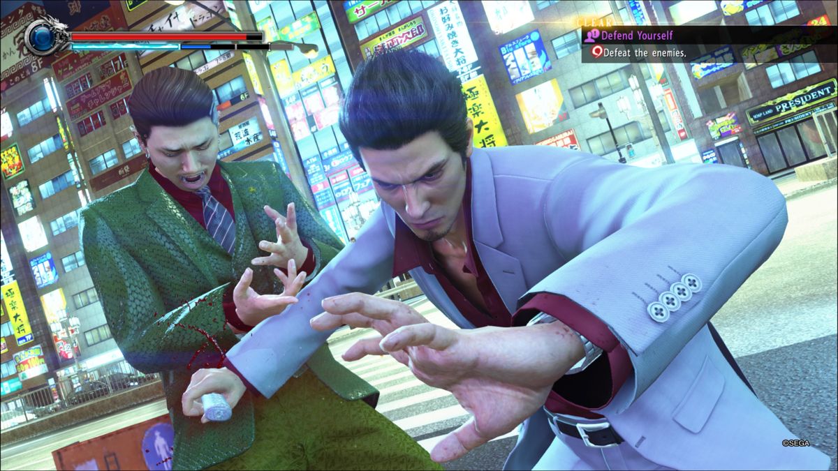 Yakuza: Kiwami 2 (PlayStation 4) screenshot: Katana special attack