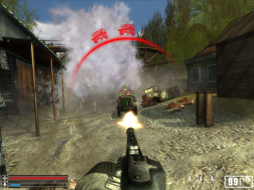 Crimes of War (Windows) screenshot: German soldiers were especially trained in car chases...