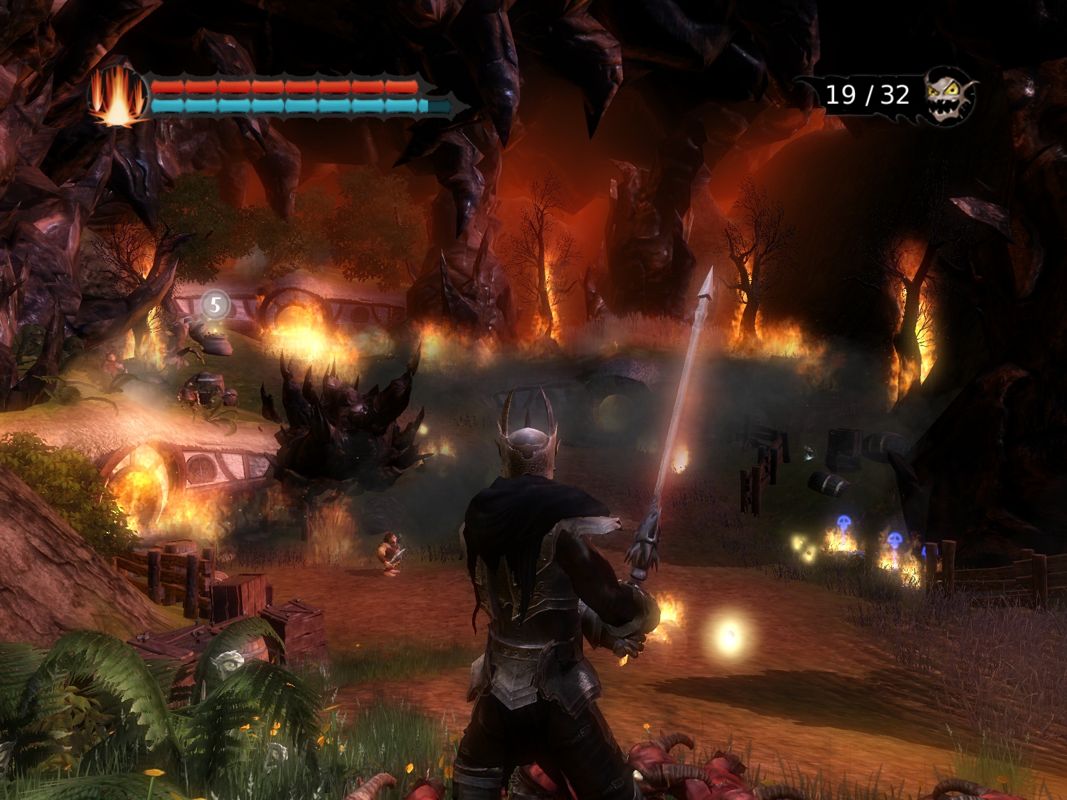 Overlord: Raising Hell (Windows) screenshot: My minions unleashed an inferno.