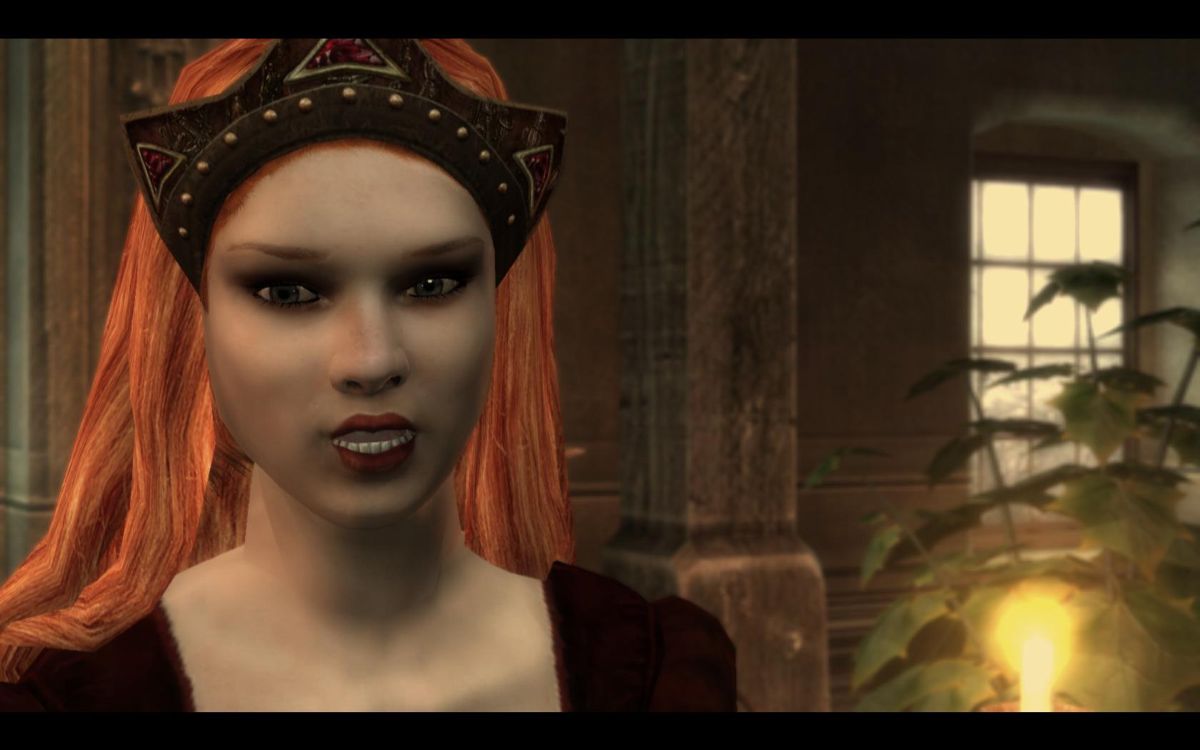 The Witcher (Windows) screenshot: Adda, the misbehaving princess