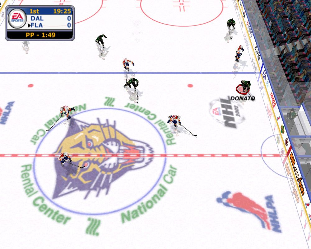 NHL 2002 (Windows) screenshot: Dallas going to attack