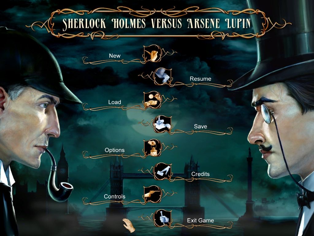 Sherlock Holmes: Nemesis (Windows) screenshot: Main menu