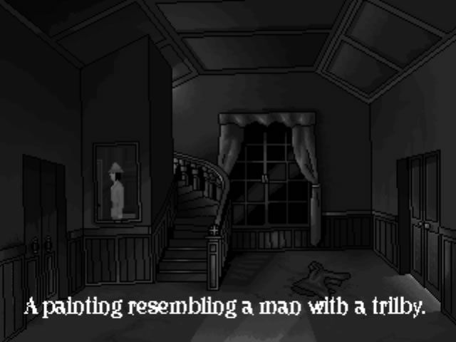 Speculum Mortis (Windows) screenshot: The hall, with a familiar portrait