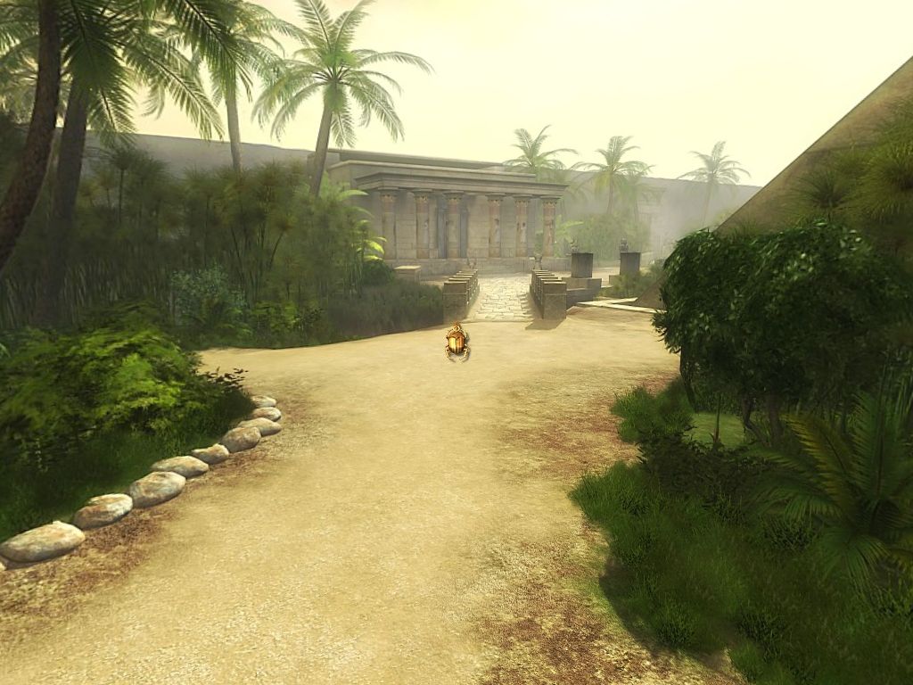 Cleopatra: Riddle of the Tomb (Windows) screenshot: The mausoleum in the distance
