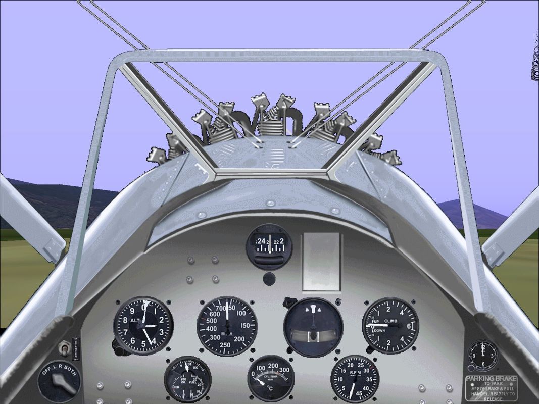 Tuskegee Fighters (Windows) screenshot: This is the PT-17 trainer, cockpit view