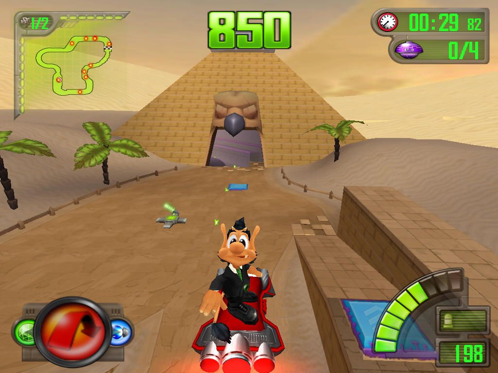 Agent Hugo: RoboRumble (Windows) screenshot: First couple of levels are Egypt-themed.