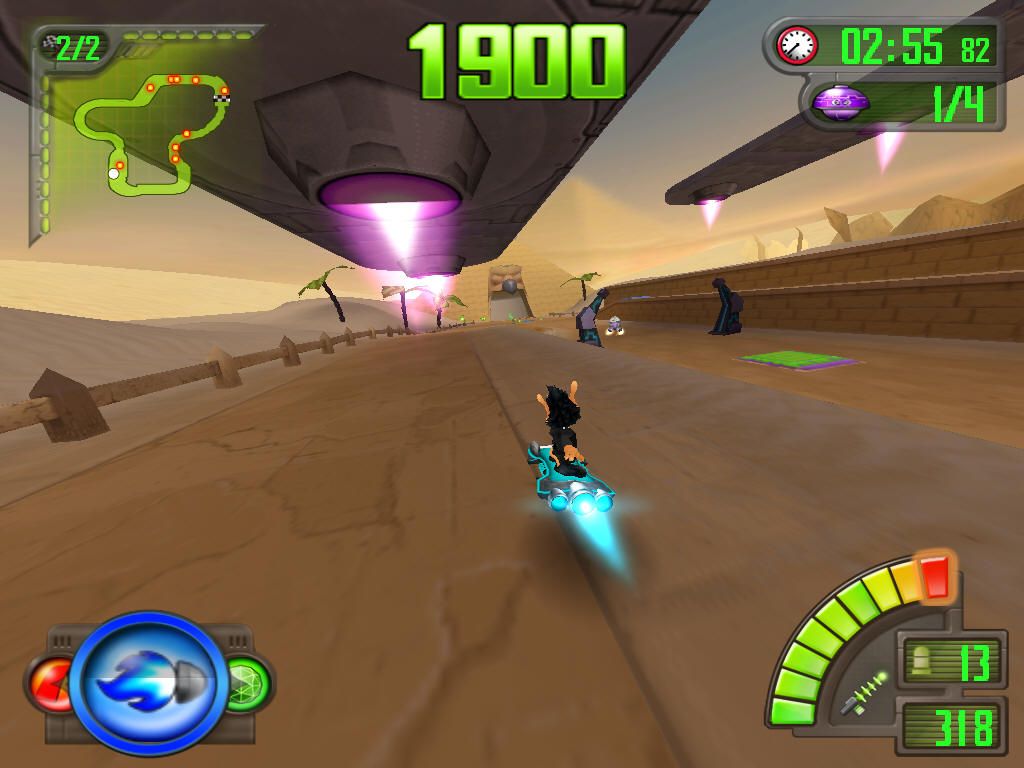 Agent Hugo: RoboRumble (Windows) screenshot: Acceleration in process.