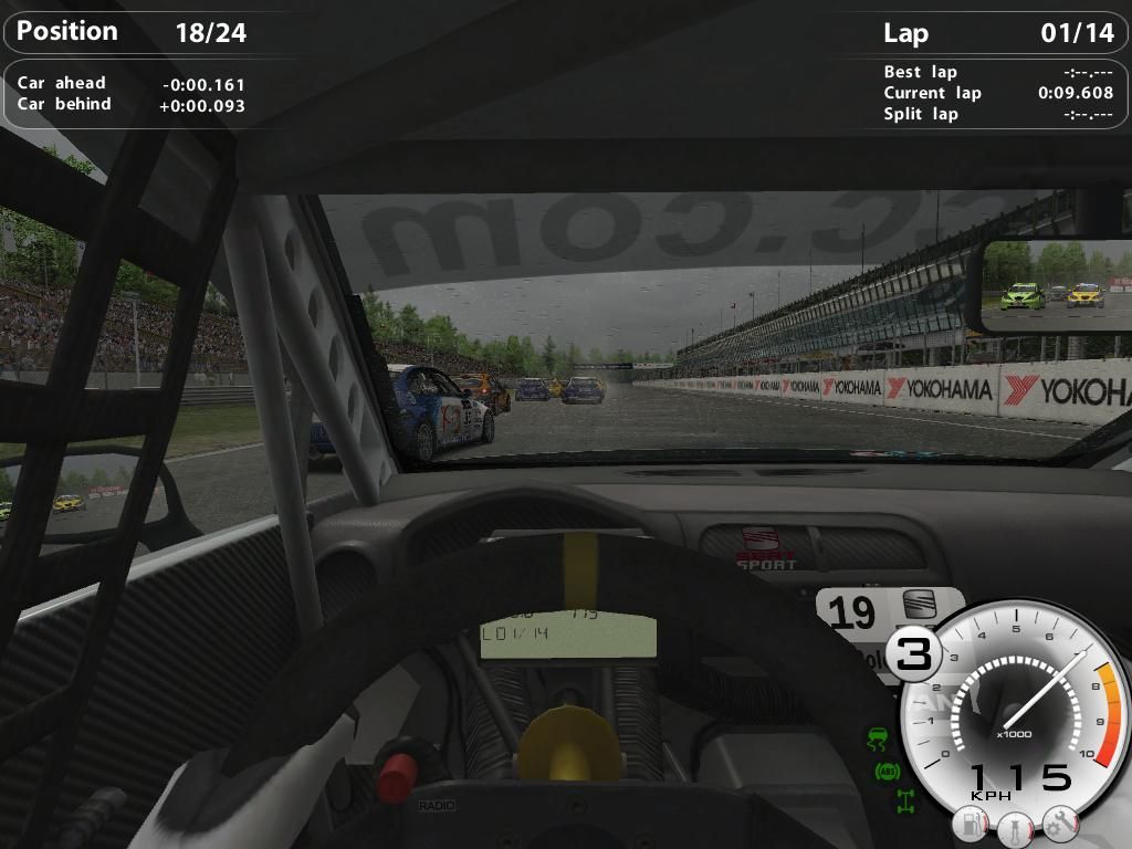 Race 07: Official WTCC Game (Windows) screenshot: Rainy race