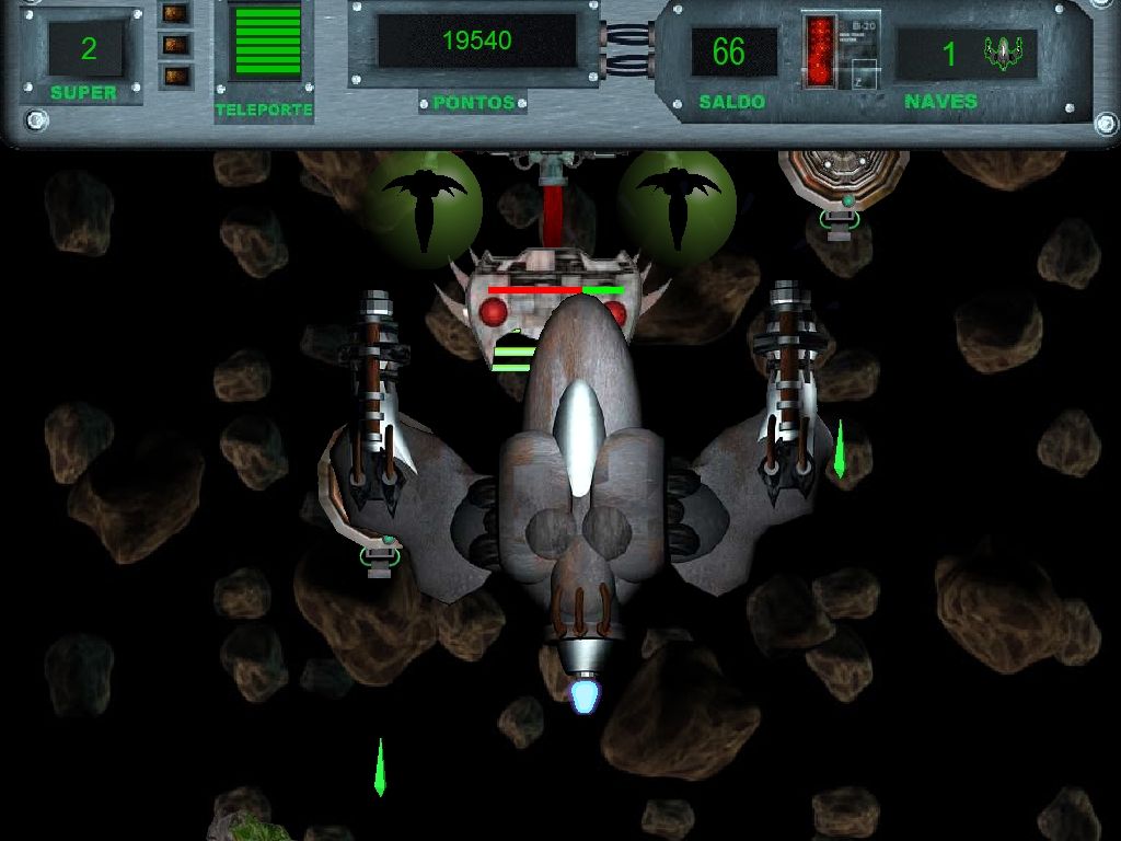 Space Shooter: Alpha Impact (Windows) screenshot: Using the Super weapon.
