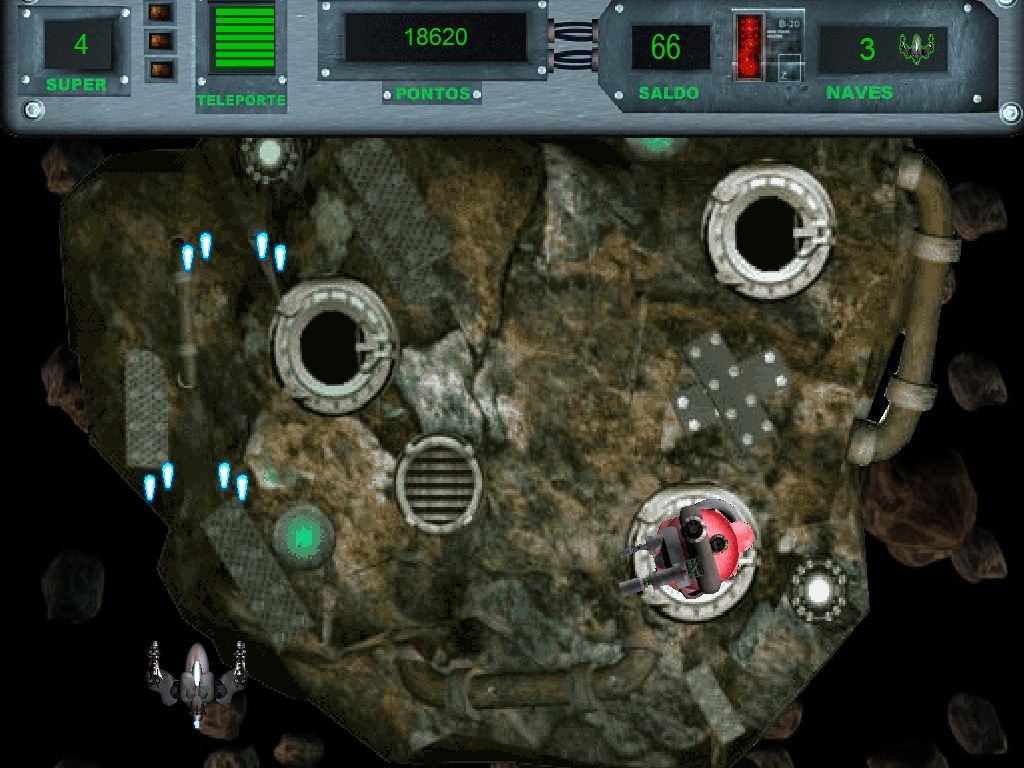 Space Shooter: Alpha Impact (Windows) screenshot: A mid-stage boss.